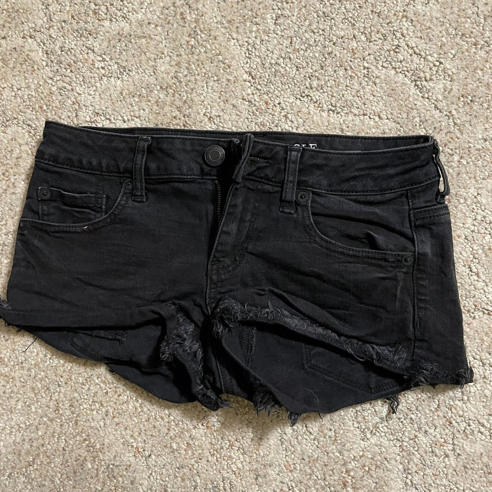American Eagle Black Denim shorts